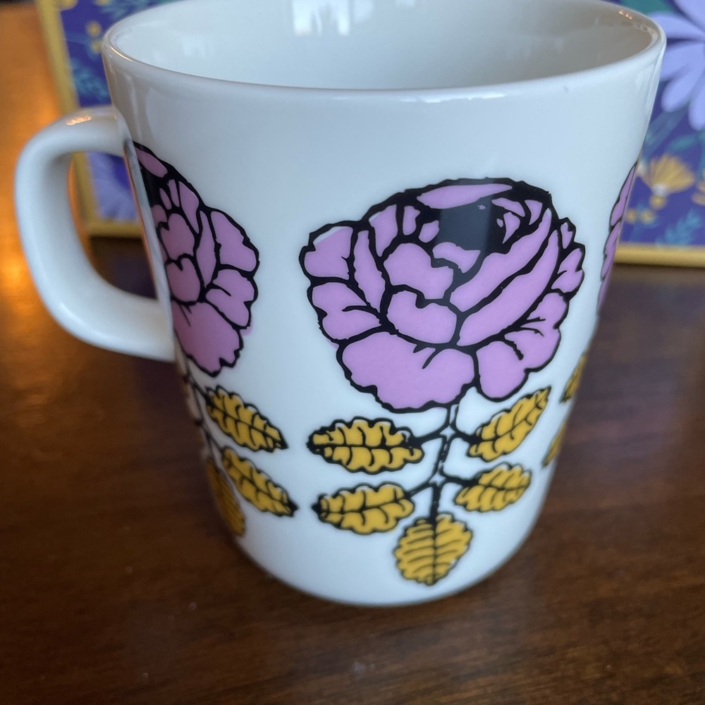 Marimekko Vihkiruusu mug / wedding rose pink - Picture 5 of 5